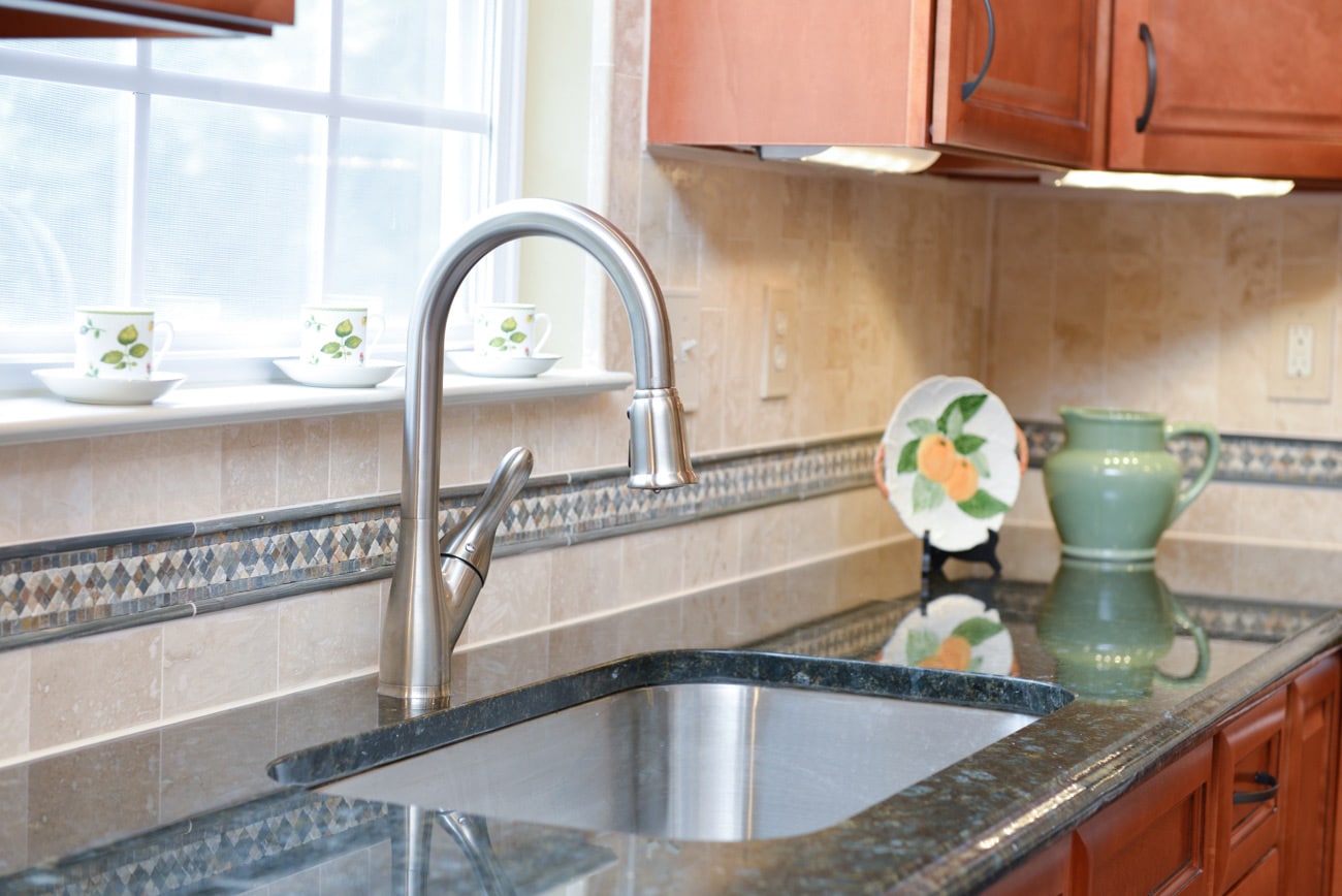 granite top with sink