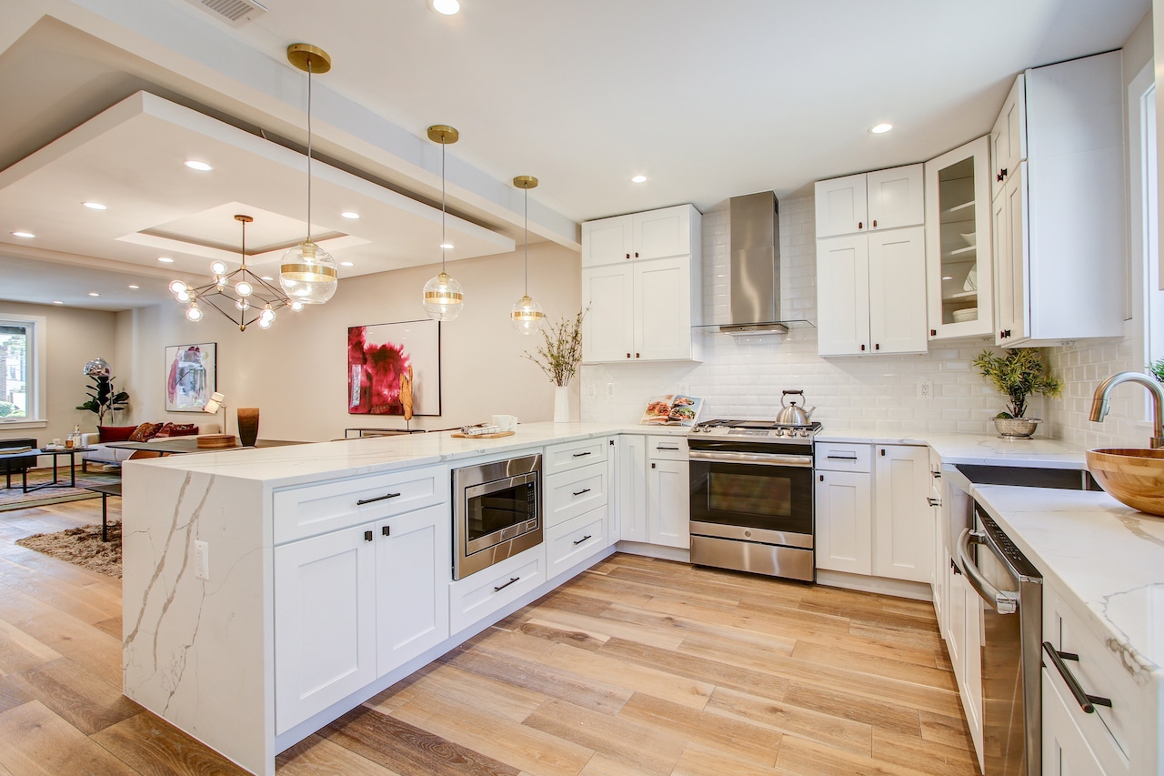 kitchen remodel remove wall triangle