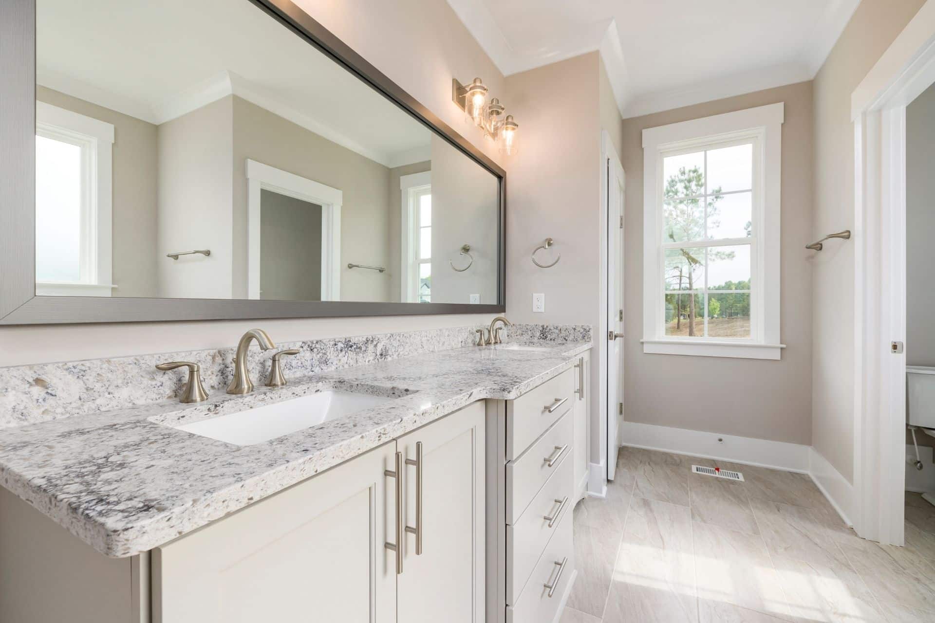 granite bathroom countertop